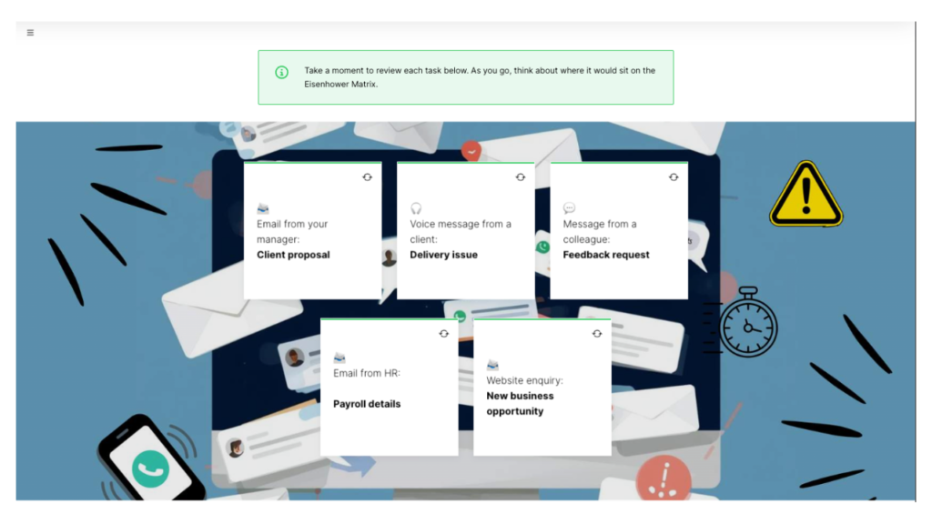Image showing learner's choices